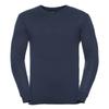 Russell Collection Mens V-Neck Knitted Pullover Sweatshirt