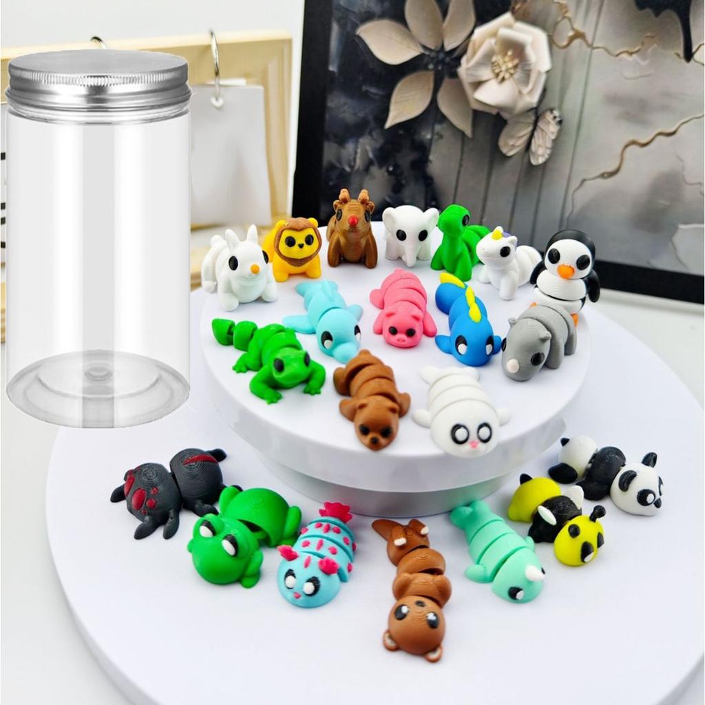 Набор игрушек и украшений для декомпрессии мелких животных, напечатанный на 3D-принтере