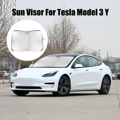 Для Tesla Model 3 Y складной автомобильный козырек от солнца на лобовое стекло авто переднее окно солнцезащитный крем зонтик от солнца козырьки