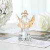 Collecible Crystal Angel Statue Crafts Table Ornament Guardian Angel Figurine  Desktop