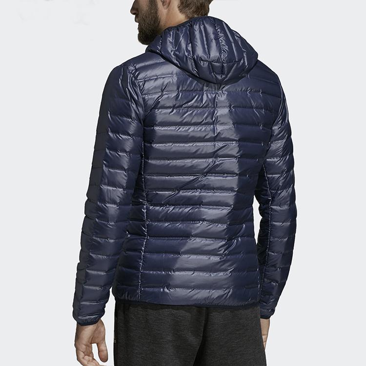 adidas Мужская пуховая куртка с капюшоном Varilite Legend Ink DX0785