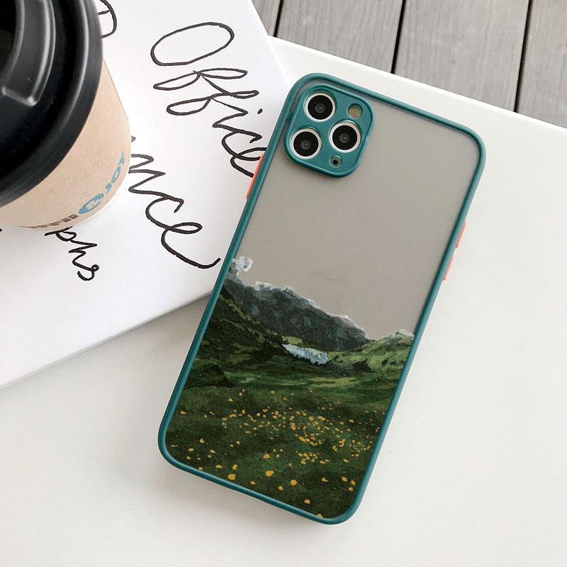 Field Flower Jungle Fresh Scenery Phone Case For iphone 16 14 11 12 13 15 Pro Max Mini 7 8 Plus SE2 XR XS Shockproof Cover Funda