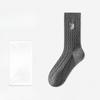 Women's Summer Cotton Embroidery Anti Pilling Breathable Sweat Absorbing Deodorizing Tube Stack Socks
