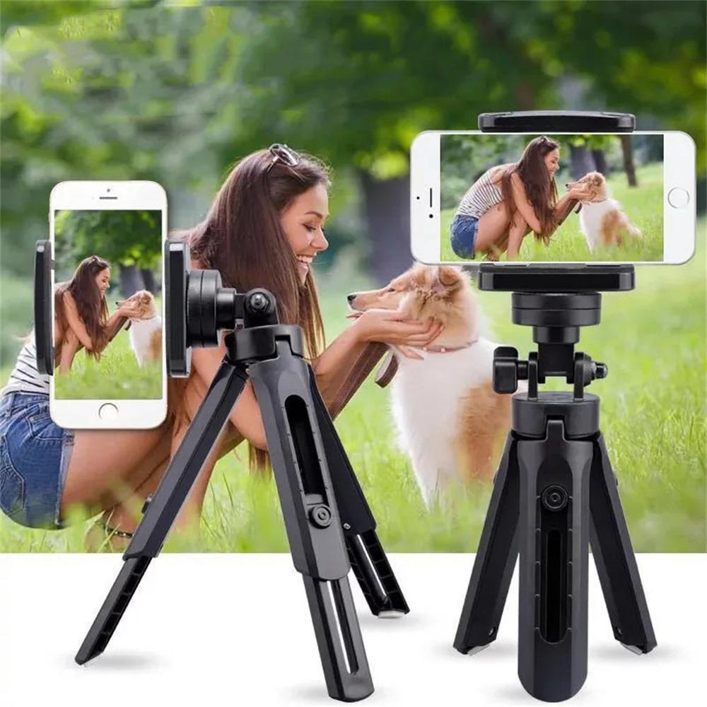 011 Mini Phone Selfie Stick Extendable Tripod Stand Phone Clip Holder for Live Streaming/Photography/Video