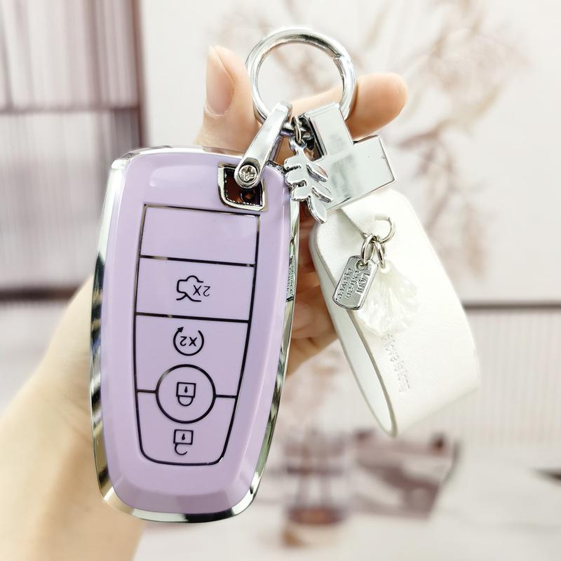 Чехол для ключей Lincoln Corsair & Navigator - Мультяшный дизайн для Aviator, MKZ, Continental, MKC, MKX