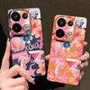 Розовый Чехол с Мультяшным Цветочным Рисунком для Xiaomi Redmi Note 14 13 Pro 5G 4G 12 11 Funda Xiaomi 14T 13T 11T Pro Силиконовая Крышка с Текстурой Кожи