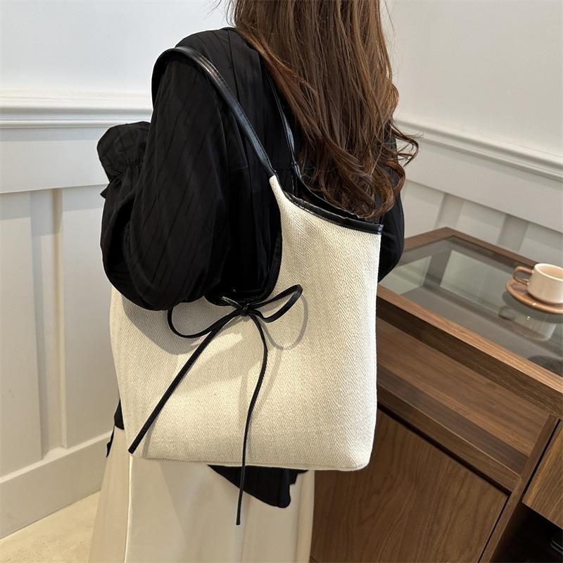 Сумка-тоут большой вместимости для женщин, осенняя, новый стиль, простая, повседневная, подмышечная сумка, повседневная, модная женская сумка