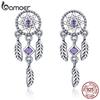 BAMOER 925 Sterling Silver Vintage Dream Catcher Drop Earrings