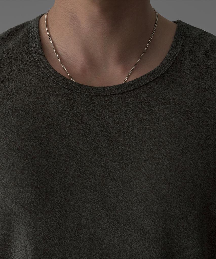 Baulopeulodeogteu Шерстяная футболка с вязкой 'fluid knit' [Коричневый]