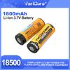 Аккумулятор VariCore VC-1600C 18500 1600 мАч 3,7 В Перезаряжаемый Аккумулятор Литий-ионный Аккумулятор Для Светодиодного Фонарика
