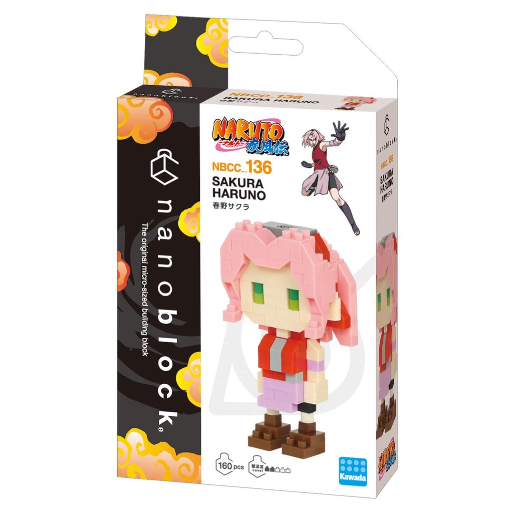 Kawada nanoblock NARUTO Shippuden Сакура Харуно 160 деталей, Конструктор, Возраст 12+, NBCC_136