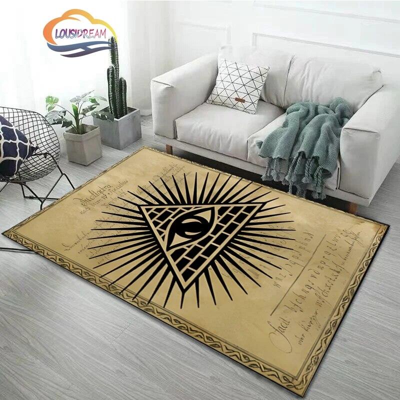 Fashion Carpet Freemasonry Rug Masonic Soft Doormat Rugs Bedroom Freemason Living Room Door Floor Hallway Mats Large
