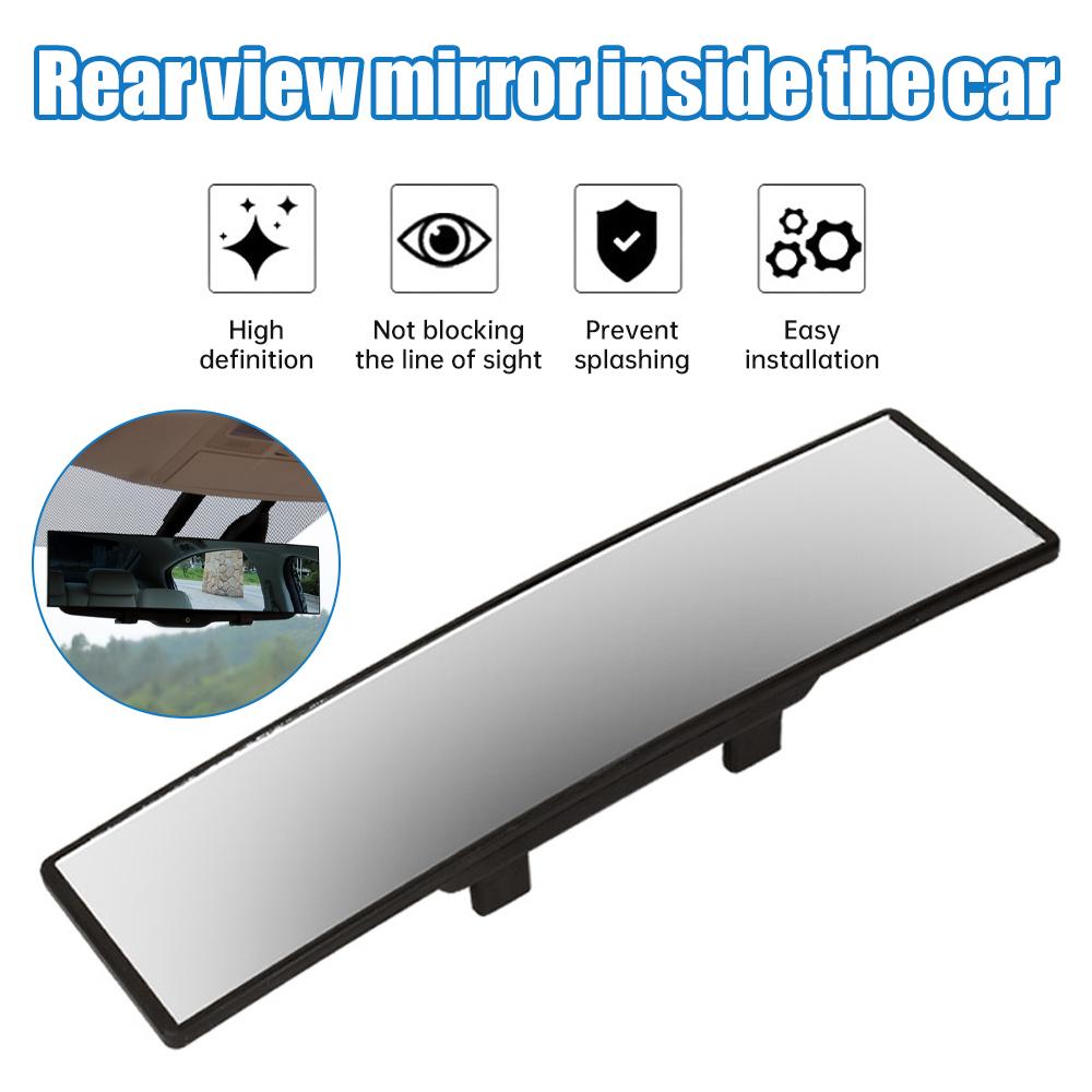 Universal Anti Glare Wide Angle Convex Rearview Mirror Car Interior Rear View Baby Child Seat Watch Blue Sun Visor Goggle Safety