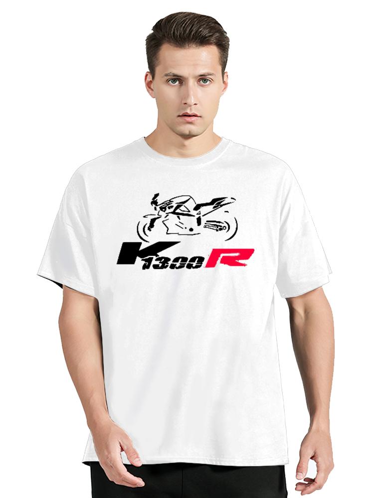 Германия Мотоцикл K1300r Футболки K 1300 R Рубашка Унисекс Топы Хлопок Фитнес Большой Размер Футболка Уличная Одежда Графическая Футболка