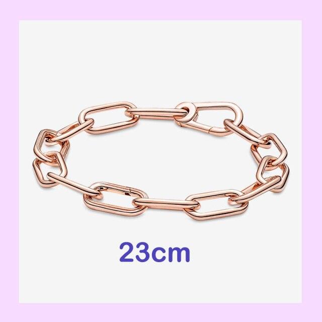 925 стерлингового серебра New Me кольцо бусина круглый соединитель шарм двойной Fit Me звено цепи жемчуг браслет ювелирные изделия