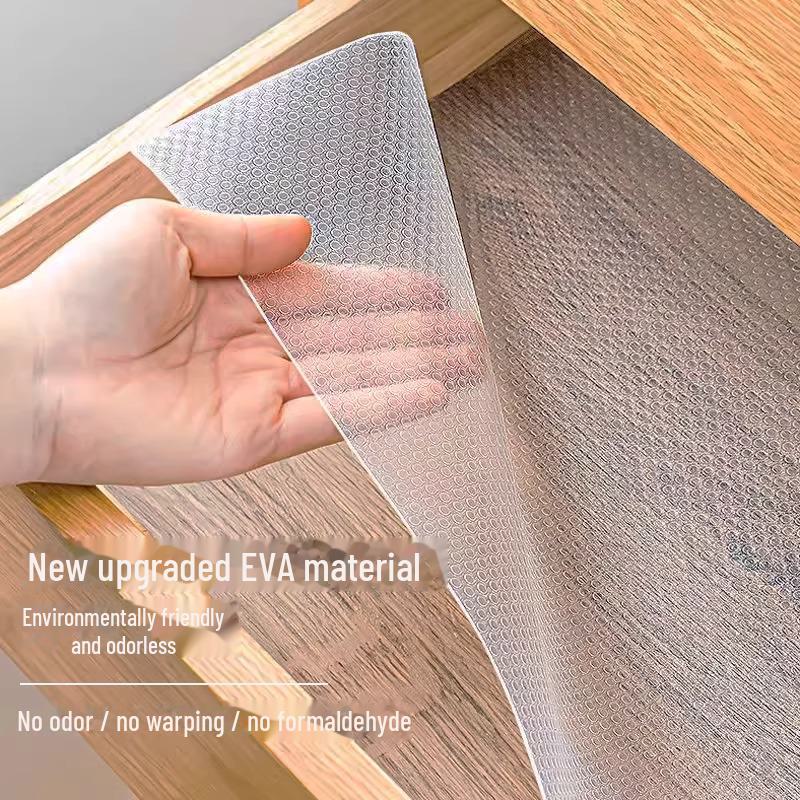 "Thick Transparent EVA Drawer Mat for Cabinet, Shoe Cabinet - Non-stick, Anti-dirty, Waterproof, Non-slip, Moisture-proof"