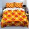 Strawberry & Daisy Yellow Set Bedding Duvet Cover Set Duvet Cover Pillowcases (1 * Duvet Cover 2 * Pillowcases, without duvet insert)