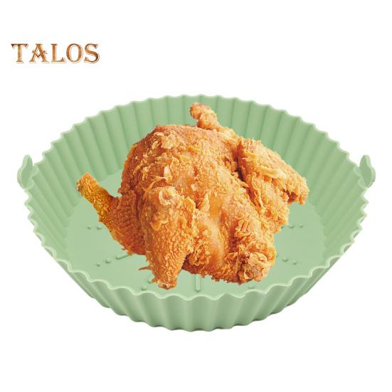 Silicone Bakeware Non Stick Microwave Good Flexibility Practical Round Design Fryer Silicone Bakeware Baking Tools