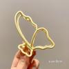 New Women Fashion Metal Geometric Hair Clips Claw Clip Large Acrylic Hair Clip Headband Hairpin Hair Crab Hair Accessories