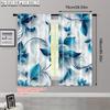 2 шт., Креативные шторы 2D-принт Бирюзовый Абстрактный Цветочный Машинная стирка (без стержня) Универсальный Все Идеально для Кухни Гостиной