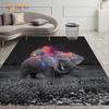 Neon Tribe Blowing Bubble, милый ковер со слоном, ковер для гостиной, спальни, украшение, коврик для кухни, ванной комнаты, нескользящий напольный коврик