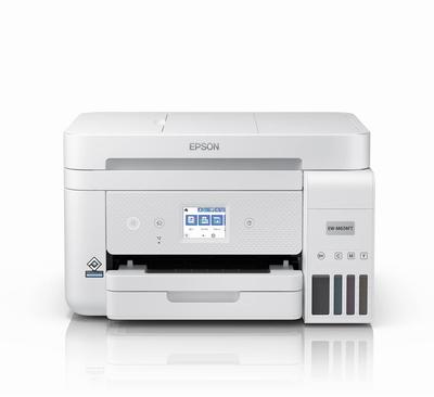 Принтер Epson Eco Tank, оснащенный струйным многофункциональным устройством формата А4 с факсом, низкие эксплуатационные расходы для удаленной работы EW-M674FT