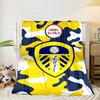 Leeds United Crest Pattern Portable Blanket/Soft Blanket Bedding Blanket Suitable for Travel Camping Living Rooms Offices Sofas Fan Gifts