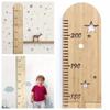 5pcs/set Children's Wooden Height Ruler Children's Room Spliced Wooden Star Growth Measuring Ruler Height Ruler