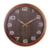 Бытовые настенные часы под дерево, бесшумные, для гостиной, кабинета, декоративные, кварцевые, высокой точности