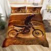 Комплект постельного белья для мотоцикла Dirt Bike, комплект постельного белья Extreme Sports, одеяло для мотокросса, покрывало Cool Motorcycle, покрывало Queen Size