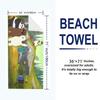 We Bare Bears Cartoon Print Beach Towel, Large Soft Quick Dry Towel for Beach Camping Swimming