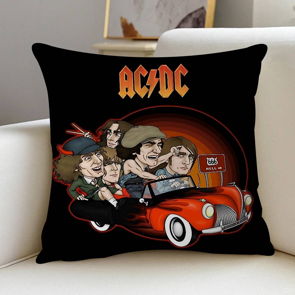 Музыка Искусство A-ACDC Наволочка Декоративная подушка Диван Домашний декор Наволочка Наволочки