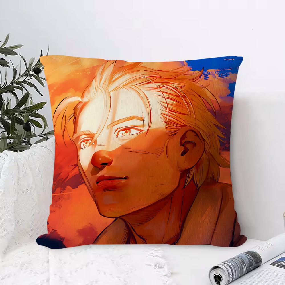 Vinland Saga Cushion Cover 1 Piece Short Plush Pillowcase, Soft And Washable, Mostly Used For Sofa, Car