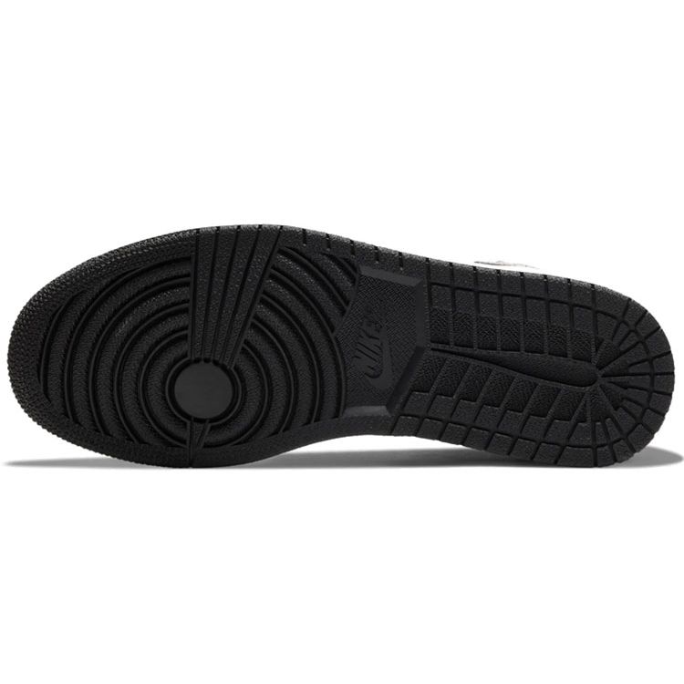 Air Jordan 1 Retro High OG Black Gym Red Unisex Sneakers Metallic-Silver 555088-060