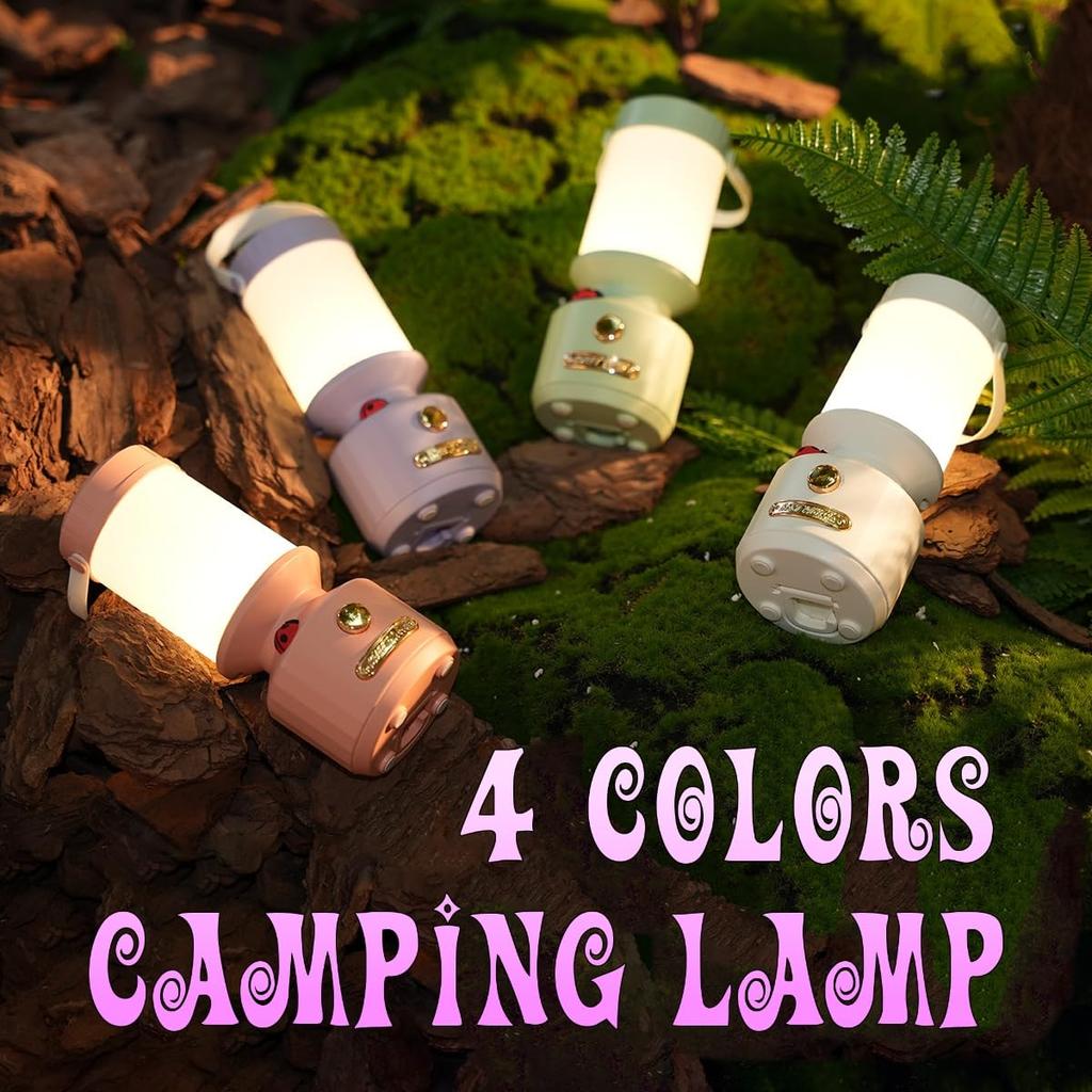 Перезаряжаемый светодиодный фонарь VALIS, Стильный и милый, Идеально подходит для кемпинга, активного отдыха и использования в помещении, USB-подсветка (розовый)