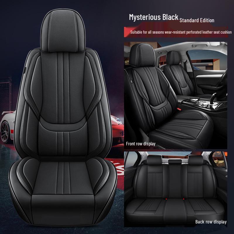 PG45 Full Coverage Leather Car Seat Cushion – Universal Fit for SUV, Sedan, Pickup (Four Seasons)