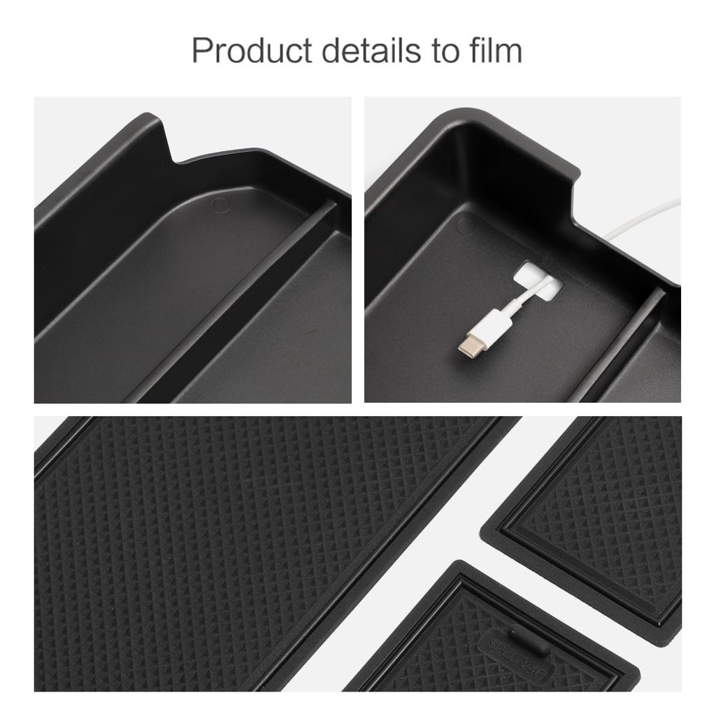 Toyota Land Cruiser 250 Land Cruiser 250 Series Console Box Land Cruiser 250 2024 Подлокотник Ящик для хранения мелких предметов Резиновый коврик в комплекте Интерьер