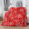Snowflake Christmas Soft Film Plush Sofa Bed Throwing Cartoon  Blankets Modern Flannel Blanket Cover Gedruckt Bettdecke Geschenk