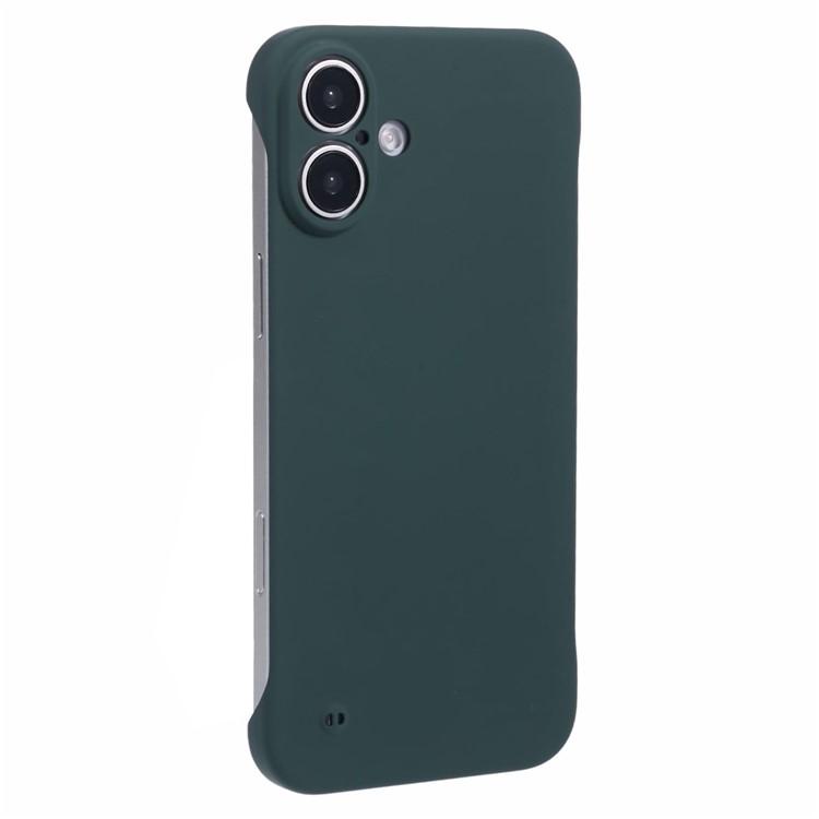 Для iPhone 16 Безрамочный Чехол Твердый ПК Тонкий Минималистичный Чехол для Телефона Кожа на ощупь