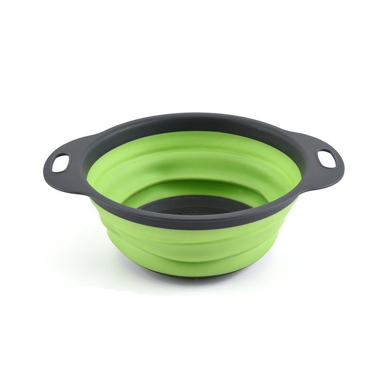 Adjustable Silicone Telescopic Folding Drain Basket for Vegetables