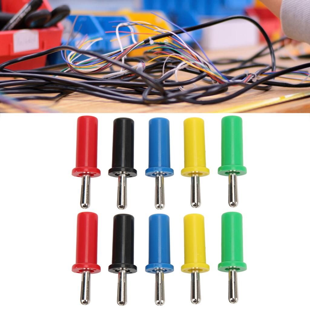 10 шт., разъем типа «банан», сварной разъем «банан», штабелируемый разъем для аксессуаров безопасности