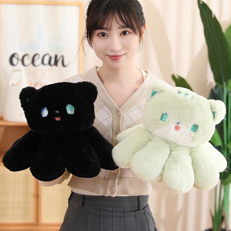 Милая плюшевая игрушка Jellycat в виде кошки, мягкая набивная подушка, кукла-осьминог, домашний декор, детский подарок