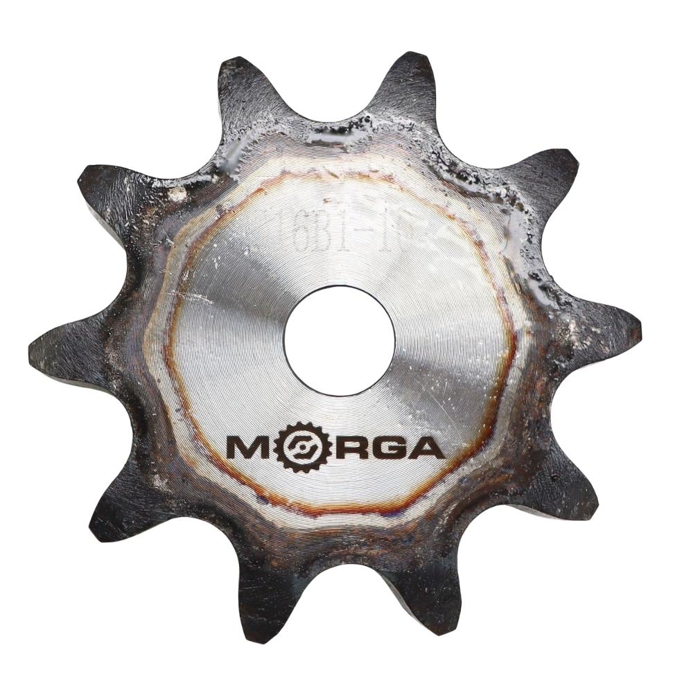 Hardened chain sprocket with flange, hub 16B-1 (R1 1) Z-10 outer diameter - 93.8 MORGA