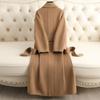 Double-sided Cashmere Coat for Women's High-end Sense, New Slim-fitting and Thin Over-the-knee Woolen Coat Coat