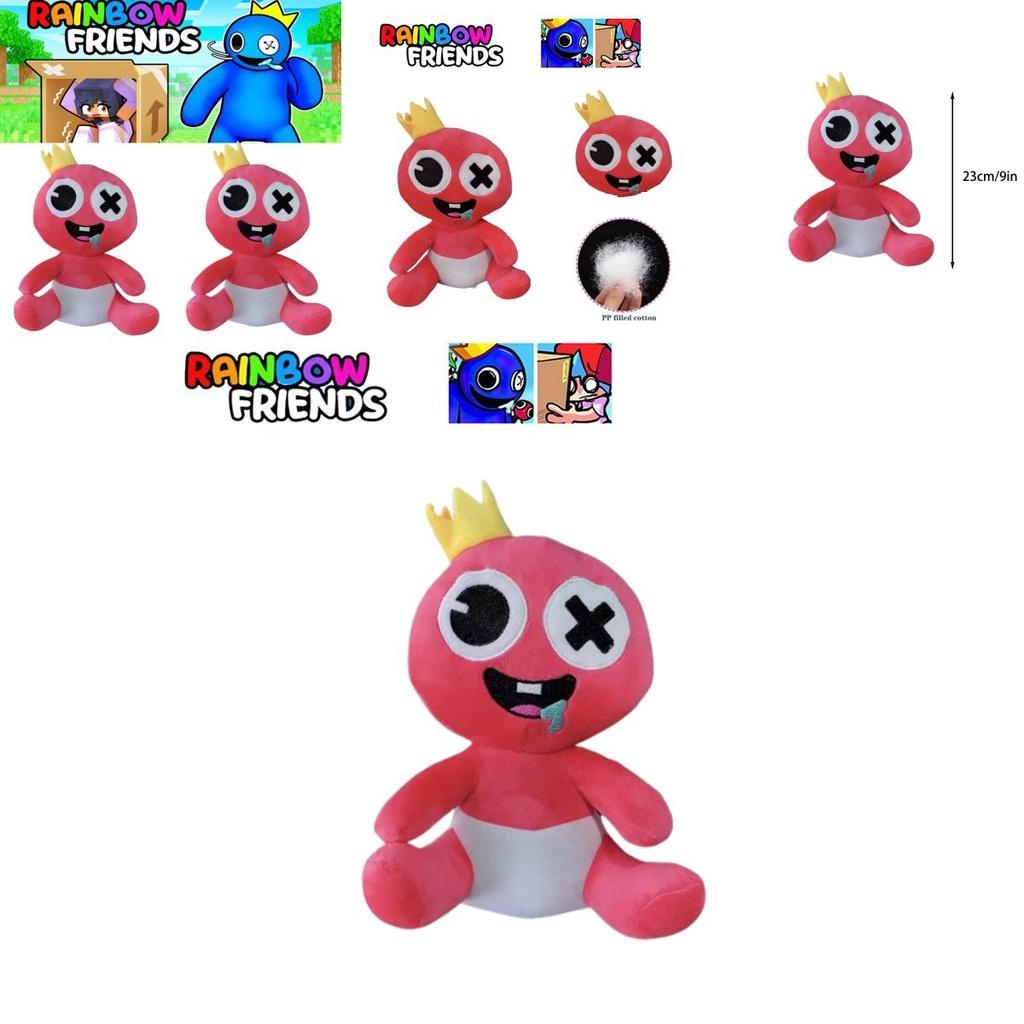 Мягкая плюшевая игрушка Roblox Rainbow Friends нежно-розового цвета, мягкая набивная кукла для обнимания, детский подарок