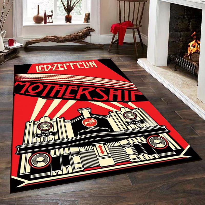 Ковер с рисунком Led-Zeppelin 15 размеров для гостиной, коврик для ванной, креативный придверный коврик, ковер для спальни, домашний декор, украшение ковра для дома