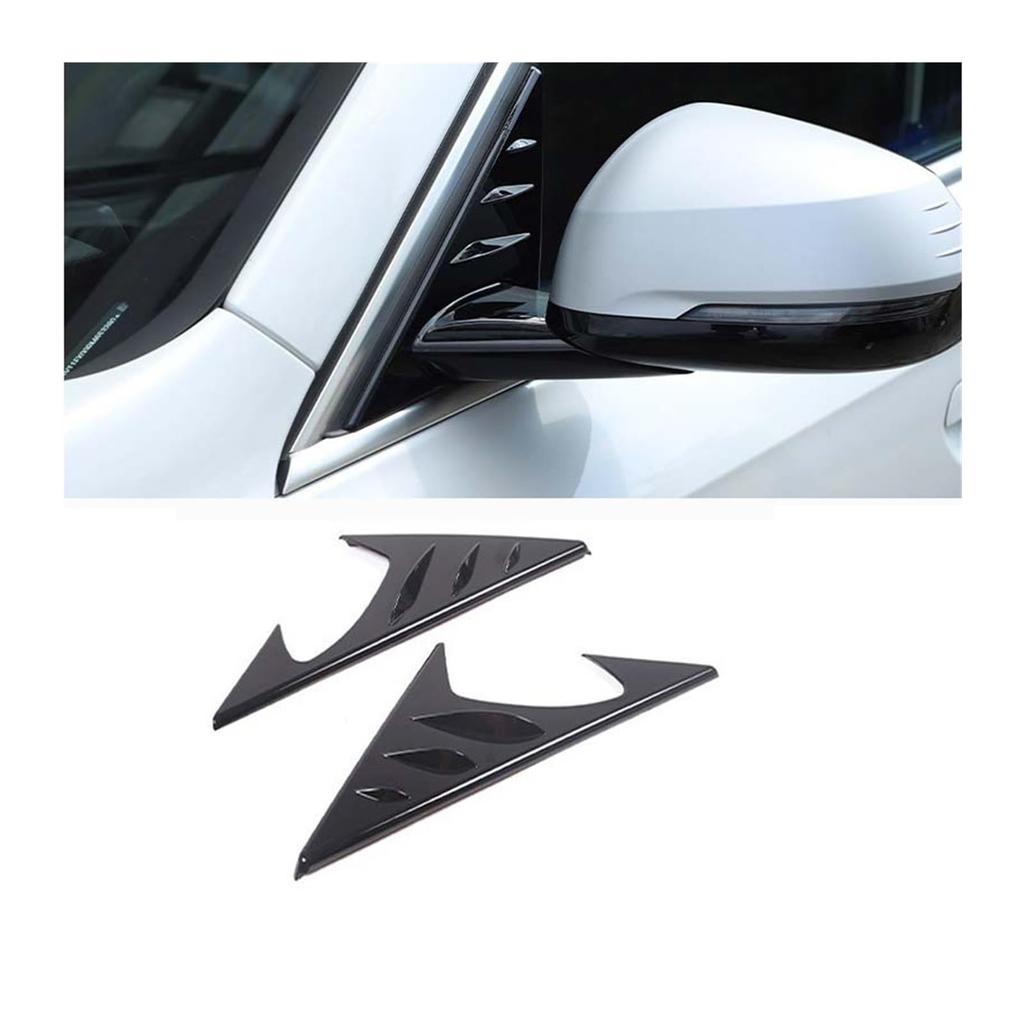 CSXMSAW BMW X1 U11 2023-2024 ABS Глянцевый Черный Боковое Зеркало Автомобиля Треугольный Спойлер Накладка Накладка Наклейка Автоаксессуары (черный)