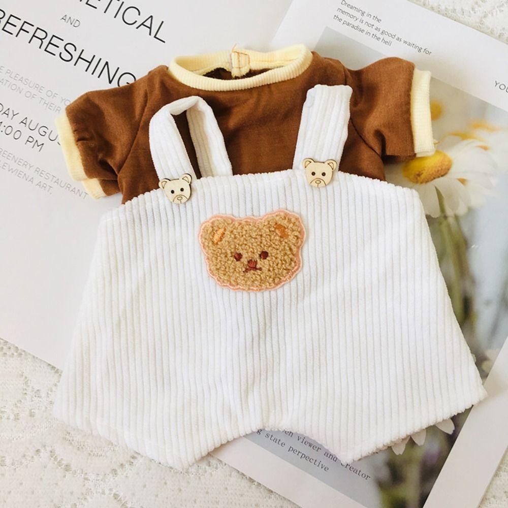 Одежда для куклы Облачко-овечка Ручная работа Наряд для куклы Милая футболка с маленьким мишкой Шарнирная кукла