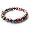 Terahertz Ore X Firefly Glass Blood Orange Bracelet 8mm 24 Pieces Power Stone