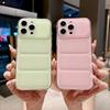 Применимо к чехлу для мобильного телефона Apple 17ProMax ледяной через теплоотвод iPhone16 сотовая сетка ТПУ полый 15 мягкий чехол